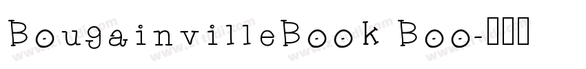 BougainvilleBook Boo字体转换